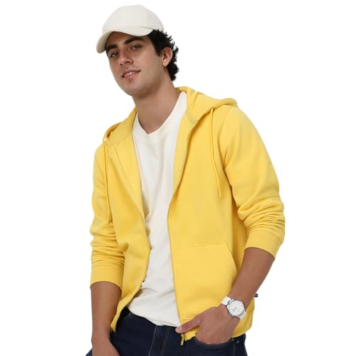 Image of Neostreak Men's Cotton Hooded Neck Zippered Sweatshirt
