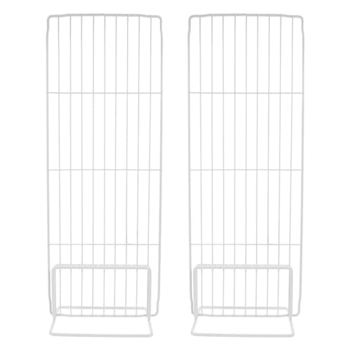 Happyyami Separadores de Rejilla Metálicos para Congelador 17x46 Cm, 2 Unidades, Divisor Organizador para Refrigeradores Comerciales, Partición de Gabinete para Almacenamiento de Alimentos