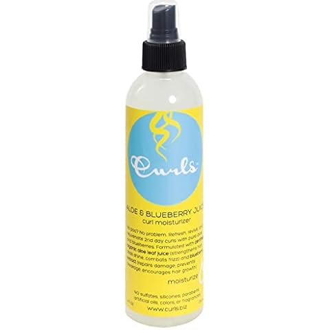 Curls Blueberry Bliss Aloe & Blueberry Juice Moisturizer - 8 oz, Refresh and Rejuvenate, Adds Shine, Combats Frizz, Moisturizes and Helps Prevent Damage and Breakage Cover