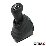 Farbe: Schwarz Schaltsack Schaltknauf für W202 1993-2000 5 Gang Leder