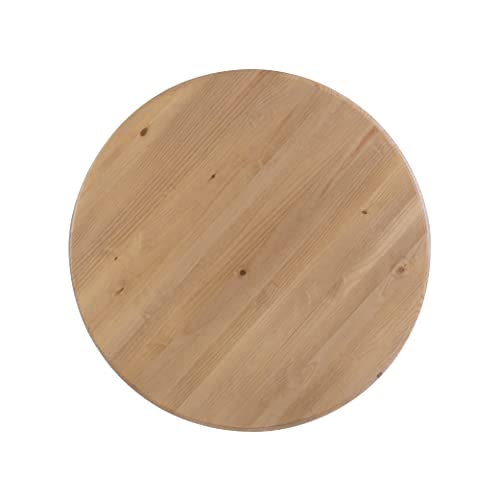 Powell Rustic Honey Natural Pedestal Round Top Sophia Dining Table #TOP7