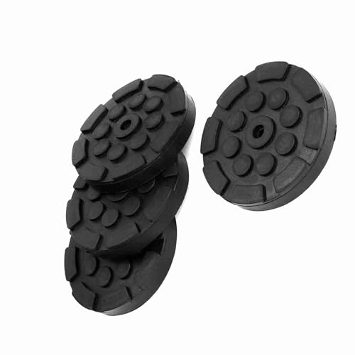 Tihebeyan 4 Pcs Car Round Rubber Arm Pads for Jack Lift, Very Thick and, Prevent Bending Frame Rail, Support Sub Frame and Clamping Weld Points, Tihebeyanvwkaqgo6p5