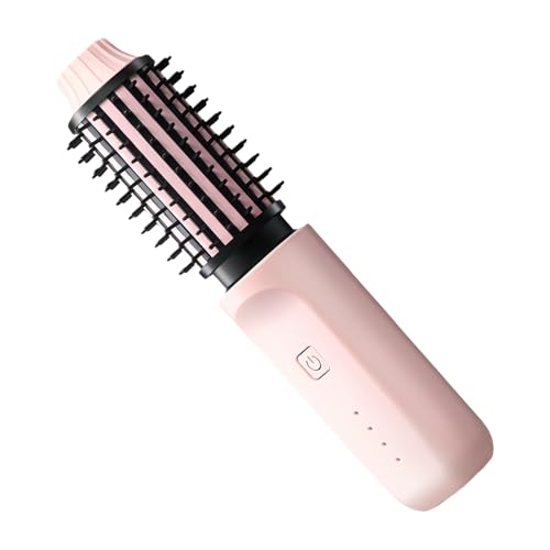 Cepillo Alisador Sin Cables - Peine Térmico De Viaje | Plancha Recargable Pelo Rizado Grueso Fino Mini Moldeador Para Hombre Mujer Niños Secador Inalámbrico Herramienta De Peluquería Portátil