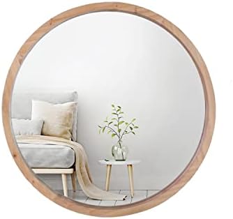 Mirrorize Round Mirror 30" for Living Room Wall Decor, Decorative Circle Mirror, Bathroom Vanity Mirror, Farmhouse Large Circular Mirror for Entryway