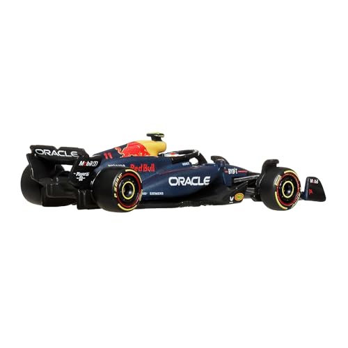 Image of Hot Wheels 1:64 Scale Premium Die-Cast Formula 1 Collectible Toy Race Team Oracle RED Bull Racing Race Car with Real Riders Tires & Metal /Metal Body & Chassis