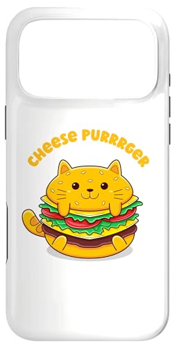 Cheese Purrrger no[K[ LD q j̎q X}zP[X iPhone 17 Pro Max p