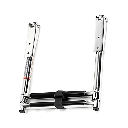 Échelle inox yacht 2 marches avec finition miroir pour plateforme marine