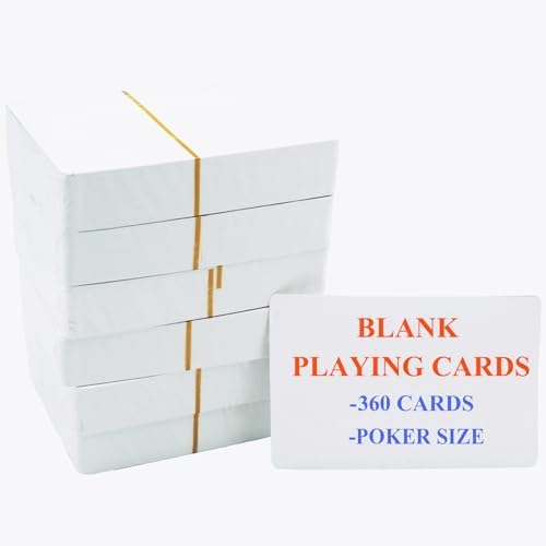 Amazon.com: Regal Games 208 Blank Playing Cards to Write On - Custom ...