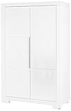 Kleiderschrank Star Pinolino 143479 Kleiderschrank Star Hochglanz MDF Uni, weiß lackiert