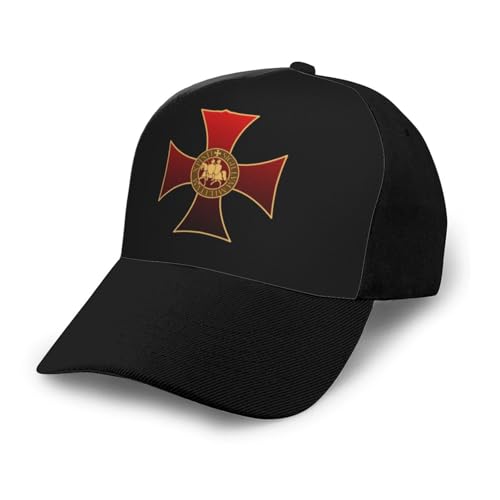 Templar Knight Symbol Unisex Classic Adjustable Curved Brim Baseball Cap, Trucker Hat