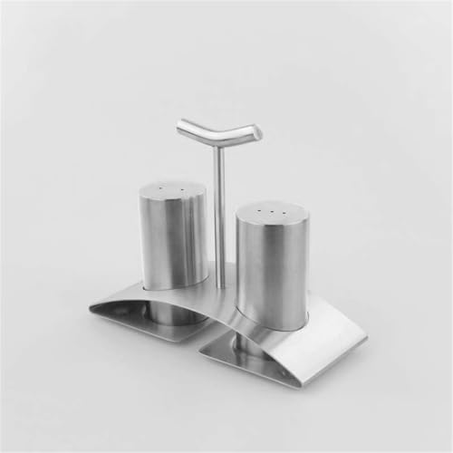 Ensemble de récipients en acier inoxydable pour condiments raffinés - 5