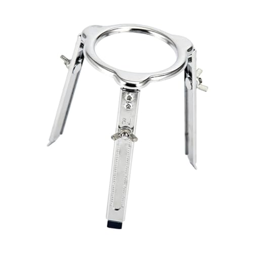 Milageto Tripod Burner Stand Adjustable Height Sturdy Practical Space Saving Lamp Stand Holder Experiment Tool for Classroom