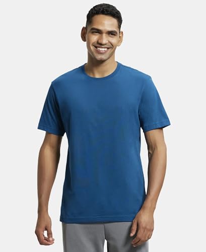 Image of Jockey 2714 Men Super Combed Cotton Rich Round Neck Half Sleeve T-Shirt (Pack of 2)