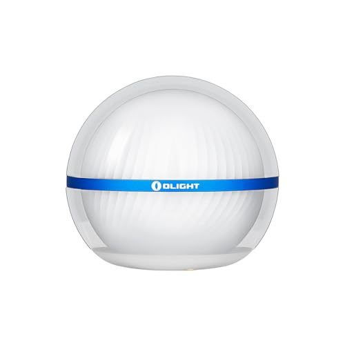 OLIGHT Sphere Luz de Noche Inteligente, Lámpara de Mesa de 75 lúmenes con Regulación Continua y Control Remoto por APP, Luz Ambiental RGB Recargable Magnéticamente para Dormir, Leer y Relajarse