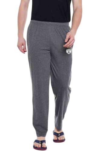 Image of Trackpant for Men Cotton Design Comfortable Casual Jogging Gym Track Pants (Grey Cotton Trackpant-04)