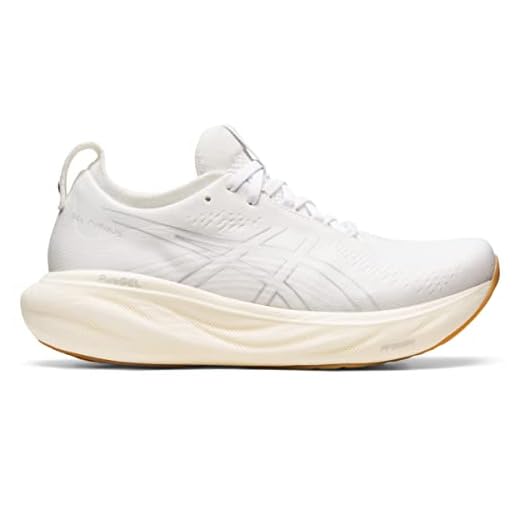 ASICS Gel-Nimbus 25 Tênis de corrida feminino, Branco/Branco, 41