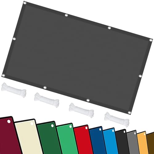 Toldo vela de sombra de alta densidad rectangular 1.5x5.5m gris oscuro 2