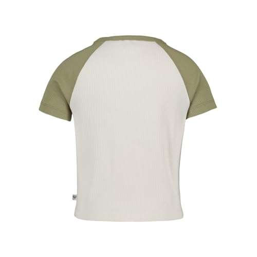 Image of Roxy Girls' Short Sleeve Snug Fit Ribbed Tee, Crew Neck Graphic T-Shirt, Soft & Comfortable