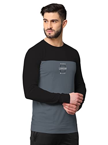 Image of BULLMER Trendy Front & Back Printed Full Sleeve Tshirt for Men -Combo Pack of 2
