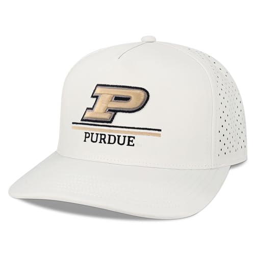 Gorra oficial NCAA Purdue Boilermakers blanca unisex miniatura 1