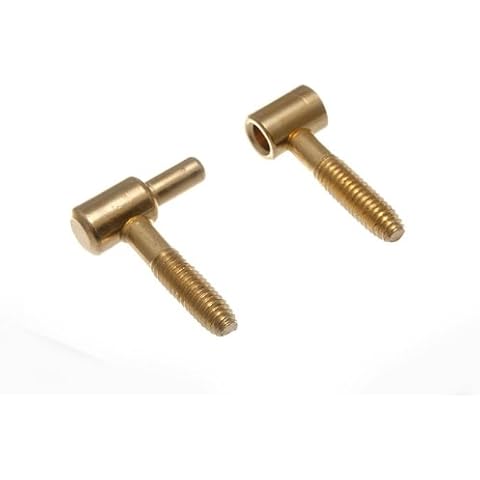 ( 4 Hinges = 4 Male + 4 F/Male Parts ) Anuba Hinge Lift Off Screw In 36Mm Eb Brassed Cover