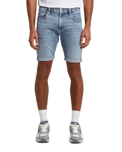 G STAR 3301 Slim Denim Shorts, Color Blue, Waist Size 34
