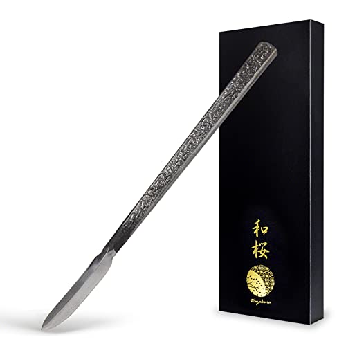 Wazakura Carbon Steel Spear Shaped Bonsai Jin Chisel 7.2 inches (185 mm) Made in Japan, Deadwood...