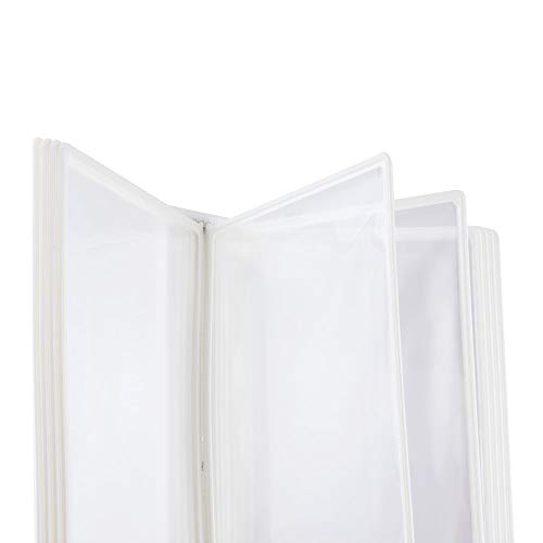 Sistema de paneles de pared LEVIATAN expositor de pared A4 blanco con soporte para 10 paneles 4