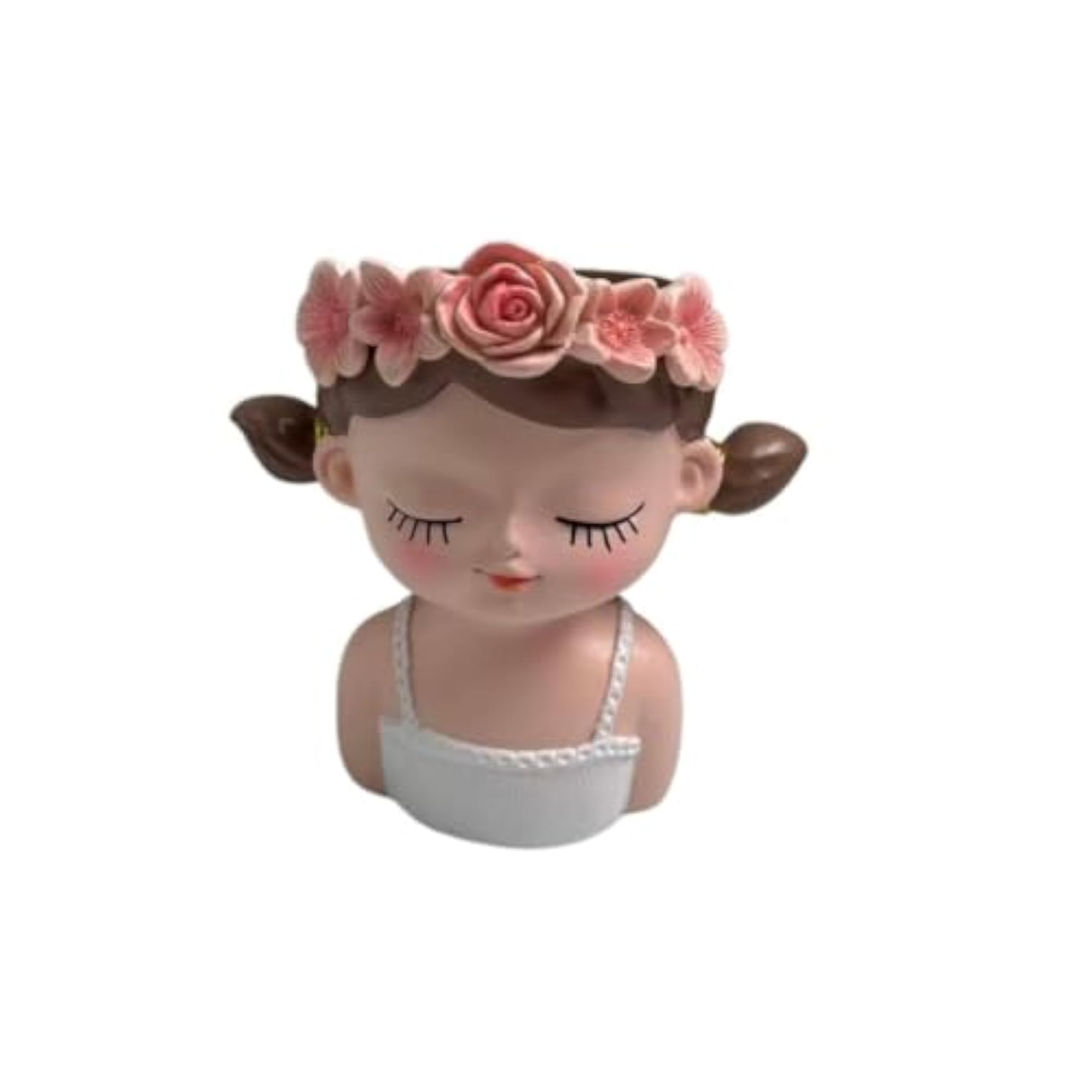 Decorative Female Bust Holder Hand-Painted Resin Bust