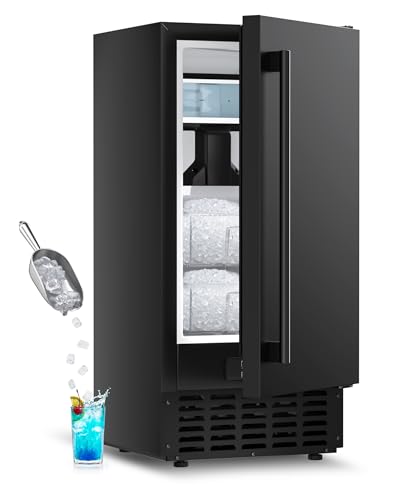 Commercial Ice Maker 70Lb/Day, Under Counter Nugget Ice Machine with Auto-Cleaning, Built-in...