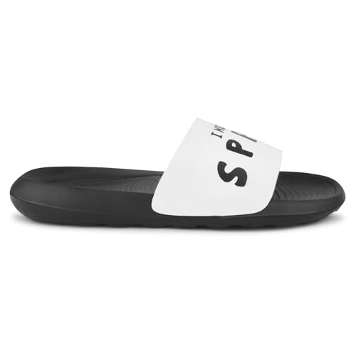 Image of PERY-PAO Sliders Mens White, Black, Grey, Sky blue Design Toxic, Spider, Dope, Panda Printed Flip Flop & Slippers