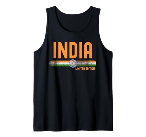 India Flag | Indian Vintage Distressed Camiseta sin Mangas