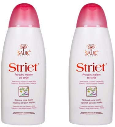 Original Saljic Cream (2 x Striet - Natural Ointment Against Stretch Marks, Prevention and Protection Against Stretch Marks During Pregnancy - 200 ml)