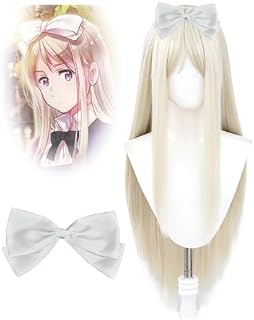 [SDCADQ] ヘタリア ベラルーシ コスプレ 道具 ウィッグ リボン付きで ナターリヤ アルロフスカヤ ベラ嬢 コスチューム用 仮装 萌えグッズ コスプレ用 漫遊展 イベント ハロウィン クリスマス コレクション プレゼント