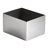 American Metalcraft SSPH4 Stainless Steel Rectangular Sugar Packet Holder, 2.75' L x 3.25' W, Satin Finish , Silver