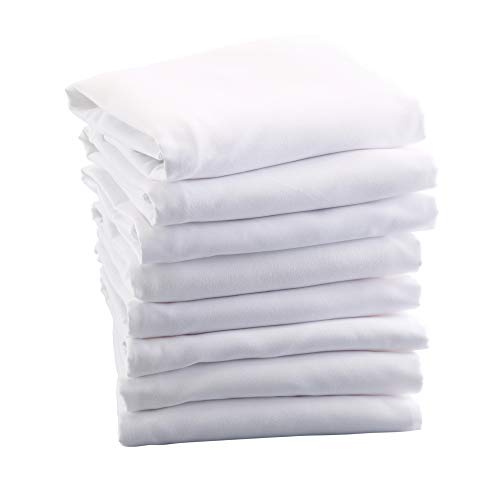 8 Pack Zippered Pillow Protectors | Premium Fibers 100% Brushed Microfiber | Noise-Free Pillow Covers | Standard Size #TOP1