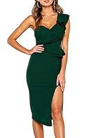 Algopix Similar Product 20 - ECOWISH Womens Dresses Sexy Ruffle One