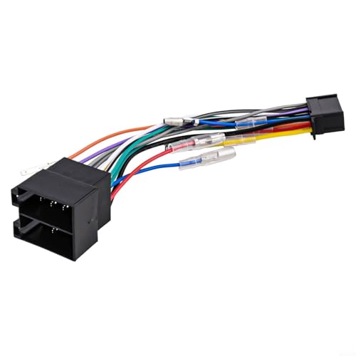 CNANRNANC Câble adaptateur ISO 16 broches pour autoradio Pioneer série DEH/MVH, prise mâle vers...