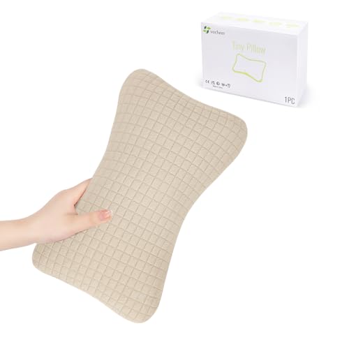 vocheer Mini-Reisekissen, 27,9 x 17,8 cm, kleines Kissen zum Schlafen, kleine Kissen für Nacken, Handgelenk, Lendenwirbelsäule und Knie, Haustierkissen, Baumwolle, Bezug abnehmbar, maschinenwaschbar
