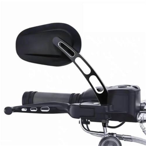 Espejo retrovisor de motocicleta acabado negro brillante Softail 4