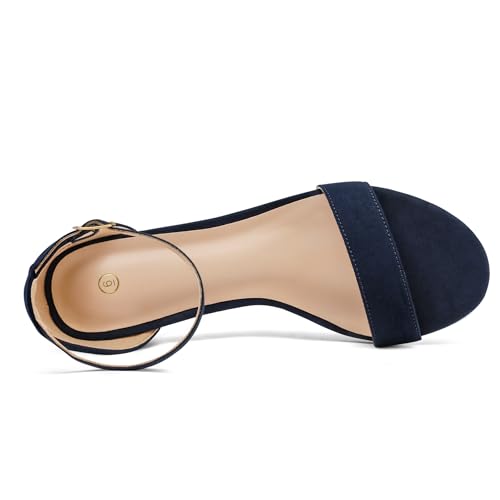 mysoft Women's Chunky Heels Open Toe Dress Sandals with Ankle Strap by mysoft - Used condition - Image 5