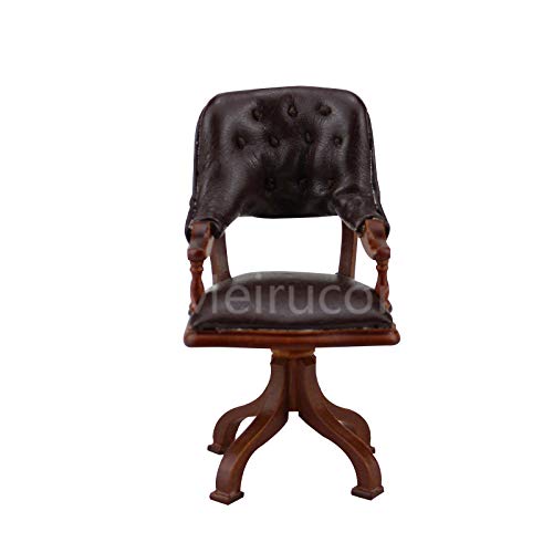 Fauteuil miniature en bois de qualité supérieure Meirucorp à l'échelle 1/12