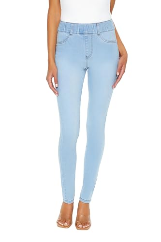 Forever 21 Women's Pull-on High-Rise Skinny Jeans2