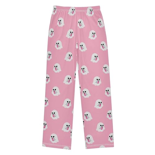 Boys' Pants Cartoon Ghost Long Bottoms Jogger Pants Elastic Waist Trousers with Pockets S-XL