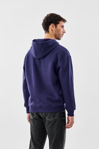 Image of SNITCH Men Casual Hoodie| Oversized Fit Hooded Neckline with Graphic Print & Long Sleeve| Soft Cotton-Polyester Blend for Daily Winter Wear & Streetwear