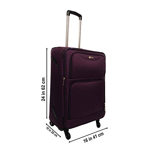 Image of STUNNERZ -Medium,Check-in Luggage -Trolley Bags,Travels Bags, Suitcase Tourist Bags |24 Inch | 62cm| (Purple) (4-Wheels)