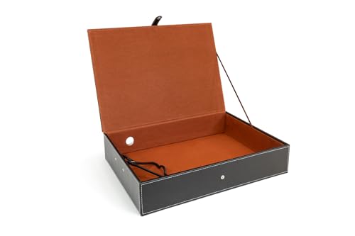 新作kate spade アコーディオンファイル12ボックスPVCレザー Osco Faux Leather Box File – Paperwork Archive, A4 Document