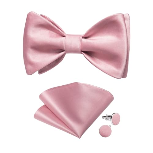 Pajarita para hombre estilo ajustable negro miniatura 1