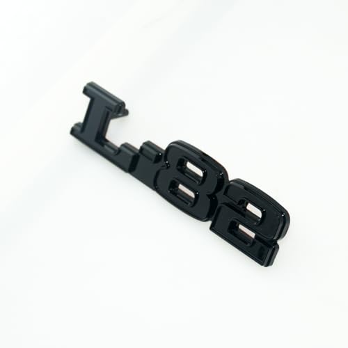 Image of 2Pc C3 75-79 L-82 Hood Restoration Emblems 3D Metal Badge Left and Right Sides Sticker Replacement for Corvette (Gloss Black)