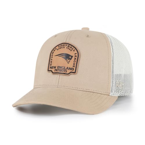 47 Men's Khaki New England Patriots Bonehide Trucker Adjustable Hat